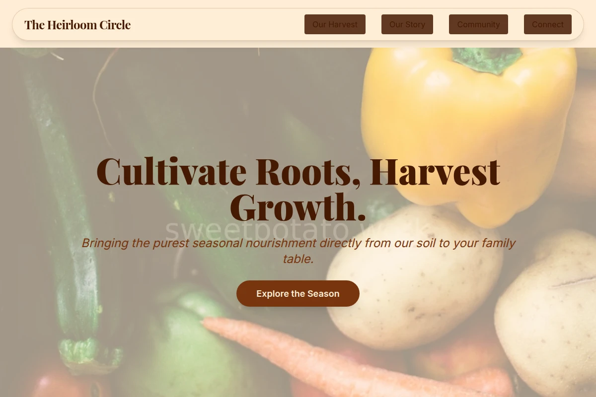 Organic Farm Food Service