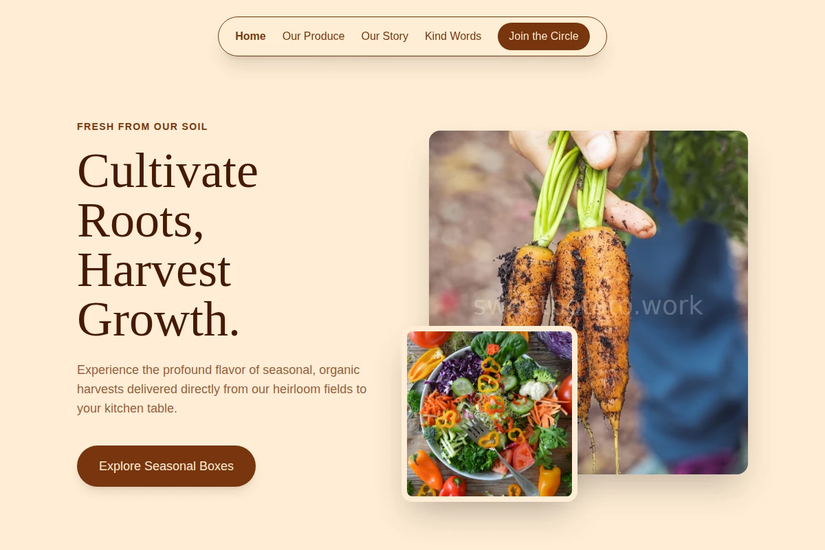 Organic Farm Food Service