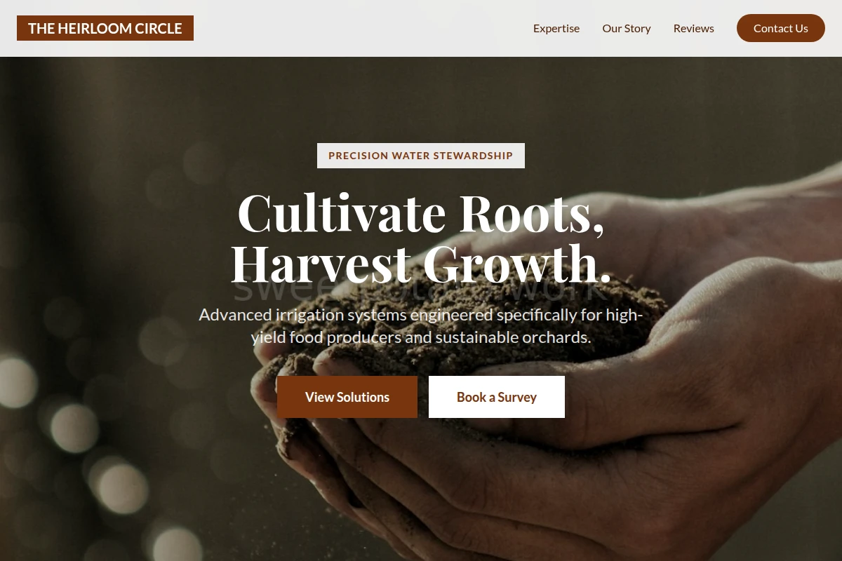Irrigation Farm Food Service