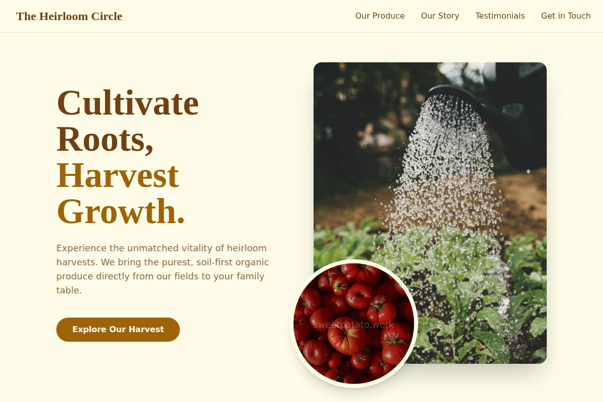 Tillage Organic Food