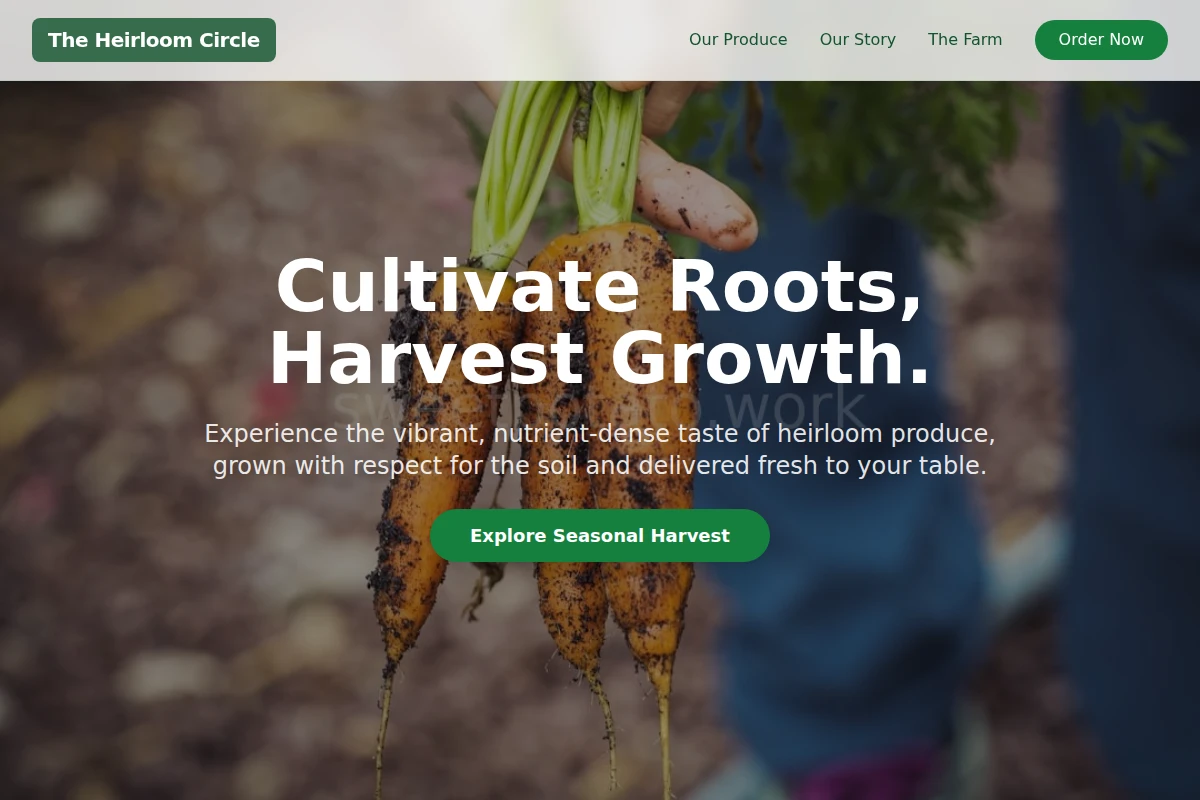 Plot Organic Food