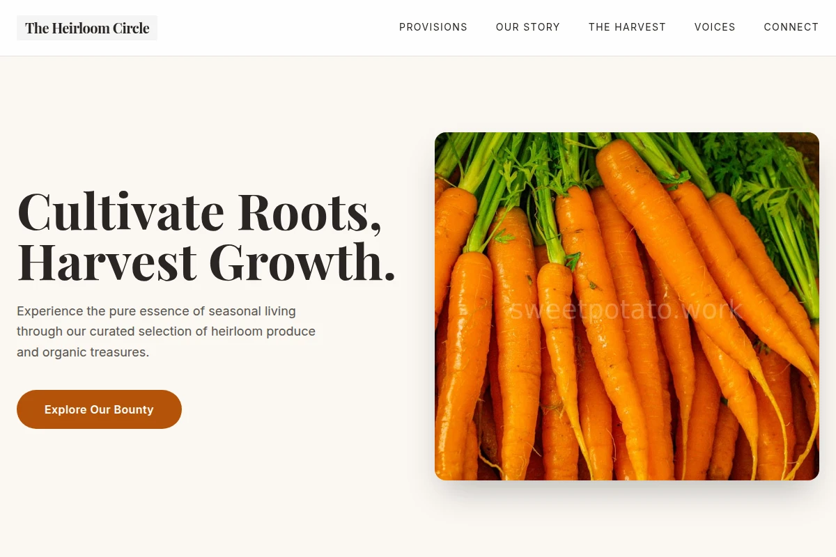 Sustainable Organic Food