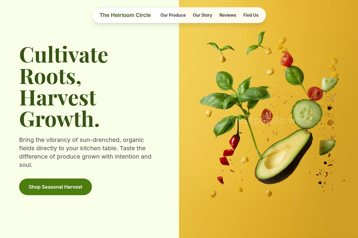 Plot Organic Food